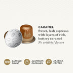 Peet's Coffee, Medium Roast Espresso Capsules, Compatible with Nespresso Original Machine - Caramel, 100 Count (10 Boxes of 10 Espresso Capsules)