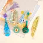 5Pcs Bookmark Resin Silicone Mold Classical Instruments Shapes Bookmarks Epoxy Resin Molds for Casting Resin Mold for Epoxy Crafts DIY Book Lovers Gifts