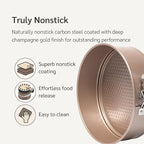 HAPPIELS Non-Toxic Nonstick 10-Inch Round Springform Cake Pan 3-inches deep | Cheesecake Leak Proof Baking Pan