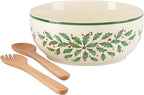 Lenox 853767 Holiday Salad Bowl & Servers, Christmas Hosting
