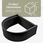 Riser Splash Guard Drip Tray Accessory Made for K-Supreme & K-Slim Drip Tray Riser in Black Increases 1.7 inches to Cups Height