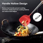 18/10 Stainless Steel Kitchen Utensils Set,9 Pcs Professional All Metal Cooking Utensils Set with Wok Spatula,Soup Ladle,Skimmer,Slotted Spatula Turner,Spaghetti Spoon,Large Spoon(Dishwasher Safe)
