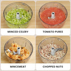 Manual Food Processor & Vegetable Chopper Green - 2.3 Cup Mini Hand-Pull Cord Kitchen Chopper for Onion, Garlic, Vegetables with 3 Stainless Steel Blades