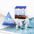 Woohome 14 PCS Resin Casting Molds Fillers 3D Astronaut Paper Airplane Embellishment Resin Supplies Kit Resin Fillers Epoxy Mould Filling Material for Art Resin Crafts DIY
