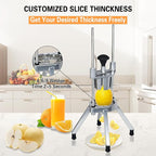 Hakka Commercial Easy Wedger Slicer Lemon Cutter with 4 Wedger/ 6 Wedger/8 Wedger Stainless Steel Fruit Cutter Lime Slicer for Lemons Limes Tomatoes Potatoes