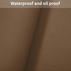 Leather Table Cover,1.8mm Thick,30x48 Inch Table Protector,Table Pads for Dining Room Table Rectangular,Table Cover Protector.(Mud Color+Champagne Gold,30x48)