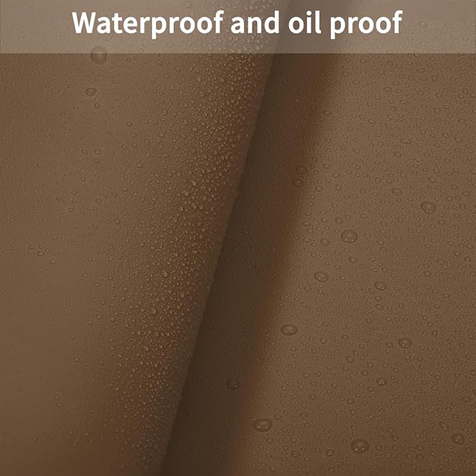 Table Protector for Dining Room Table - Can Be Used On Both Sides Waterproof and Easy to Clean Good Flatness Used for Dining Table(Mud Color+Champagne Gold 54x54)