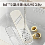 Mini Garlic Slicer Multi-Functional Mandoline Slicer Veggie Garlic Ginger Grinder Vegetable Mandoline Cutter Veggie Shredder with Container (Green)
