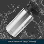 KITCHENDAO Universal Stainless Steel Knife Block,Round Kitchen Knife Holder without Knives, Modern Countertop Space Saver Knife Storage Stand with Slots for Scissors,Detachable for Easy Cleaning
