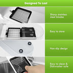 LHS Multifunctional Food Chopper - Onion, Vegetable Slicer Dicer Cutter, Potato Cutter - Veggie Chopper with Container (4 in 1, White)