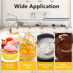 Newness Egg Whisk, [2 Pack] Stainless Steel Blender for Home - Versatile Tool for Egg Beater, Milk Frother, Hand Push Mixer Stirrer - Kitchen Utensil for Blending, Whisking, Beating