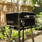 Z GRILLS ZPG-200APro Portable Tabletop Wood Pellet Grill and Smoker, Digital Control, 8 in 1 BBQ Grill for Outdoor Kitchen, Backyard, 202 Sq Inches of Cooking (Black)