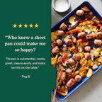 Great Jones Holy Sheet Pan (Pepper) | Nonstick, Half-Sheet Pan | Aluminized Steel, 18.5" x 13.5" | For Baking, Roasting, & Broiling | Premium Bakeware with Even Heat Distribution | Dishwasher-Safe