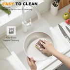 20 Pcs Pots and Pans Set Non Stick, Ceramic Cookware Set Detachable Handle, RV Kitchen Cooking Set Removable Handles, Oven Safe, Induction ReadyStackable Non-stick set Cream White