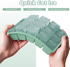 Silicone Ice Cube Tray 3 Pack - Easy Release ice cube tray with lid, BPA Free Ice Cubes Trays for Freezer,ice cube mold for Cocktail,Whiskey (Mint+Pink+Blue)