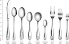 New Star Foodservice 58420 Shell Pattern, 18/0 Stainless Steel, Iced Teaspoon, 7.2-Inch, Set of 12