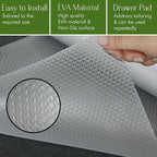 EVALAND 23.6" x 20 FT Non-Slip Shelf Liner, Non-Adhesive, BPA-Free, Waterproof Pantry Liner for Shelves, Easy to Cut, Oil-Proof Shelf Liners for Kitchen, Cabinets, Drawers, Refrigerator, Clear