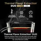 Ninja | Drip Coffee Maker | DualBrew Pro Hot & Iced Coffee | Compatible with K-Cup Pods | 3 Brew Styles (Classic, Rich, & Iced) | 70oz Removable Reservoir & Dishwasher Safe | Black | 14-Cup (Renewed)
