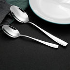 12-Piece Large Stainless Steel Dinner Spoons,8 Inches