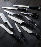 HENCKELS Statement Razor-Sharp 8-inch Slicing Knife, German Engineered Informed by 100+ Years of Mastery, Black/Stainless Steel