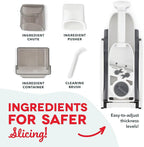 DASH Safe Slice Mandoline for Vegetables, Meal Prep & More with 30+ Presets & Thickness Adjuster, Midnight Navy