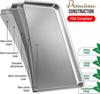 JoyTable Aluminum Baking Sheet Set, 3 Pack Sheet Pan, Commercial Quality Cookie Sheets for Baking or Roasting Non-Stick, Warp Resistant Aluminum Baking Pan