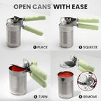 Zulay Kitchen Manual Can Opener with Bottle Opener with Turn Knob