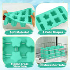 Popsicles Molds, 8-Cavity Silicone Popsicle Molds with 50 Sticks, BPA-Free Ice Pop Mold Popsicle Maker with Funnel & Cleaning Brush for Kids Adult Teens