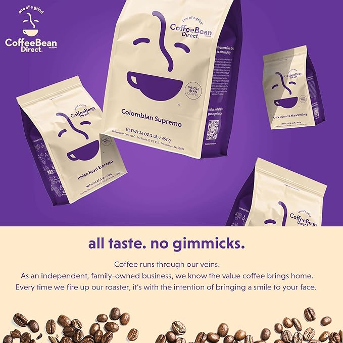 Coffee Bean Direct French Roast Papua New Guinea, Whole Bean Coffee, Arabica Coffee, Dark Roast, 5 Pound Bag (Pack of 1)