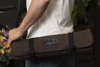 Asaya Canvas Chef Knife Roll Bag - 10 Knife Slots and a Large Zipper Pocket - Durable 10oz Canvas Knife Case with an Adjustable Shoulder Strap - Knives not Included