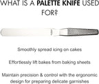 Global 8 inch Straight Spatula, Stainless Steel, GS-21/8