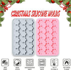 2 Pcs Snowflake Silicone Molds, 18-Cavity 3D Christmas Snowflake Chocolate Silicone Molds for DIY Christmas Winter Jello Candy Cupcake Fondant Baking Polymer Clay Decoration
