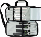 EVERPRIDE Chef Knife Bag Holds 20 Knives PLUS Large Zippered Compartment for Kitchen Tools – Durable, Large Knife Bag for Chefs – Knives Not Included