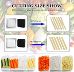 Replacement Chopper 1/4" Blade, Commercial Vegetable Chopper Dicer, French Fry Cutter Stainless Steel Blade for Fruit Cutting Machine Tomato Onion Pusher Block