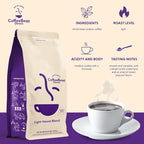 Coffee Bean Direct Light House Blend, Whole Bean Coffee, Light Roast, 2.5 Pound Bag (Pack of 1)