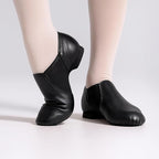Stelle Jazz Shoes for Women Men Leather Upper Slip-on Dance Shoes Unisex