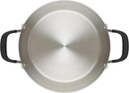 KitchenAid 71022 Stainless Steel Stockpot with Measuring Marks and Lid, 8 Quart - Brushed Stainless Steel