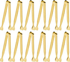 Serving Tongs, Anytrp 12-Packs Stainless Steel Sugar Tongs, 5.3inch Small Tong Kitchen Appetizers Tong for Serving Food, Buffets, Coffee Bar, Tea Party, Desserts Party and Ice Bucket