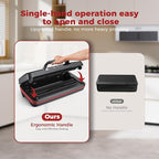 95kPa Vacuum Sealer Machine,Commercial Fully Automatic Food Sealer,10-in-1 Functions & Powerful Sealing System with Double Heat Seal,Easy-Lock Handle,Built-in cutter,1 Bag Rolls,10 Pre-cut Bags