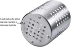 KSENDALO Small Stainless Steel Utensil Holder, SUS304 Silverware Utensil Drying Rack, Utility Sturdy Home Kitchen Daily Use Utensil Drainer for Countertop, Silver (5.32inch Tall)