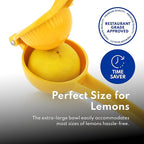 New Star Foodservice 42856 Enameled Aluminum Lemon Squeezer, Yellow