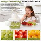 Automatic Grape Peeler Machine, Electric Garlic Peeler & Cherry Tomato Skin Remover Tool for Small Fruits, Efficient Peeling Kitchen Gadget for Home Use (White)