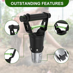 Gardtech Sturdy Bulb Planter, 5 inches Depth Hand Bulb Planting Tool, Heavt Duty Stainless Steel Garden Soil Release Tool & Transplanter for Plants Seeds and Digging Tulips