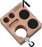 Normcore Compact Tamping Station, Tamper WDT Holder Portafilters Stand, Espresso Accessory Tool Organizer For 51mm 54mm Machine, Adjustable Height, Solid American Ashwood