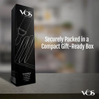 Vos Ceramic Knife Set with Peeler, Ceramic Knives Set For Kitchen, Ultra Sharp Kitchen Knife Set with Covers, 3" 4" 6" Paring, Utility & Chef Knife, Lightweight, Dishwasher safe (Black Handle)