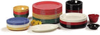 Carlisle FoodService Products Dallas Ware Reusable Plastic Bowl Bouillon Cup Bowl for Home and Restaurant, Melamine, 8 Ounces, Black, (Pack of 24)