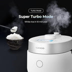 CUCKOO Twin Pressure Rice Cooker 3-Cup Uncooked / 6-Cup Cooked with Induction Heating Technology, 15 Menu Modes with Voice Guide, Small Rice Maker Multi-Cooker & Pressure Cooker (CRP-MHTR0309FW)