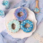 Sweets Indeed Winter Sprinkle 4-Pack – 10.90 oz | Blue Sugar Crystals, Shimmer Snowflakes, Winter Jimmies & Nonpareils | Frozen-Inspired Christmas & Holiday Baking Decorations