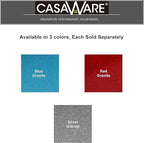 casaWare Toaster Oven 12 x 11-Inch Baking Sheet with a 1.5-Inch Handle (Blue Granite)