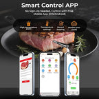 BlueSwan Wireless Meat Thermometer Digital, Food Thermometer Bluetooth 820 ft Range with APP for Grill, Smoker, Oven, Magnetic Design for BBQ, Cooking, Stocking Stuffers Christmas Gifts for Men